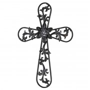 Wall Cross With Vines Metal 23h