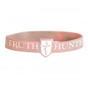 24pk -Silicone Bracelet PINK TRUTH HUNTER - (Pack of 24)