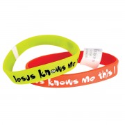 24pk -Silicone BRC JESUS KNOWS ME..ILOVE - (Pack of 24) 24pk -Silicone BRC JESUS KNOWS ME..ILOVE - (Pack of 24)