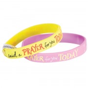 24pk -Silicone Bracelet I SAID A PRAYER - (Pack of 24)