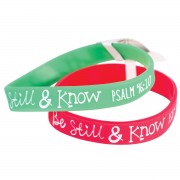 24pk -Silicone Bracelet BE STILL & KNOW - (Pack of 24)