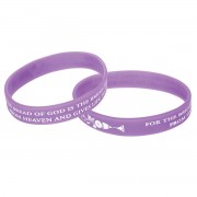 24pk - Bracelet COMMUNION JN 6:33 SILICON 7/16" - (Pack of 24) 24pk - Bracelet COMMUNION JN 6:33 SILICON 7/16" - (Pack of 24)