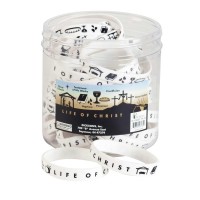 24pk -Bracelet Silicone Life Of Christ - (Pack of 24) 24pk -Bracelet Silicone Life Of Christ - (Pack of 24)