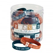 24pk -Bracelet Silicone Full Armor Of God - (Pack of 24) 24pk -Bracelet Silicone Full Armor Of God - (Pack of 24)