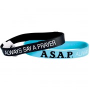 24pk -ALWAYS SAY A PRAYER Silicone Bracelet - (Pack of 24) 24pk -ALWAYS SAY A PRAYER Silicone Bracelet - (Pack of 24)