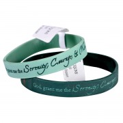 24pk -SERENITY PRYR Silicone Bracelet - (Pack of 24)