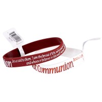 24pk -FIRST COMMUNION SILICON Bracelet - (Pack of 24)