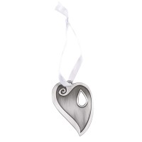 3pk -Ornament The Reunion Heart Ribbon Hanger - Pack of 3