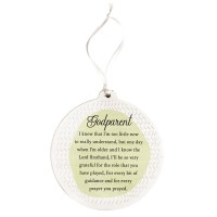 3pk -ORN GODPARENT MDF WHT 4" - Pack of 3
