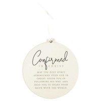 3pk -Ornament Confirmed In Christ MDF 4inPack of 3