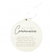 3pk -Ornament My First Communion White MDF - Pack of 3