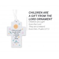 3pk -Ornament Cross Children Are A Gift MDFPack of 3 3pk -Ornament Cross Children Are A Gift MDFPack of 3