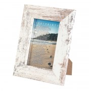 2pk -Tabletop Art Footprints Distressed White - (Pack of 2) 2pk -Tabletop Art Footprints Distressed White - (Pack of 2)