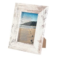 2pk -Tabletop Art Footprints Distressed White - (Pack of 2)