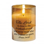 2pk -LED Candle Lord Is Close-Ps 34:18 4in - (Pack of 2) 2pk -LED Candle Lord Is Close-Ps 34:18 4in - (Pack of 2)