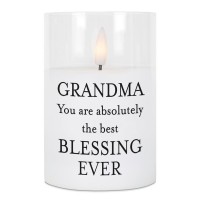 2pk -LED Candle Grandma Absolutely Best 4in - (Pack of 2) 2pk -LED Candle Grandma Absolutely Best 4in - (Pack of 2)