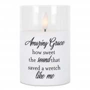 2pk -LED Candle Amazing Grace How Sweet 4in - (Pack of 2) 2pk -LED Candle Amazing Grace How Sweet 4in - (Pack of 2)