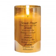 2pk -LED Candle Serenity Prayer Gold 5in - (Pack of 2) 2pk -LED Candle Serenity Prayer Gold 5in - (Pack of 2)