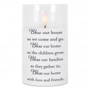 2pk -LED Candle Bless Our House As We 5in - (Pack of 2) 2pk -LED Candle Bless Our House As We 5in - (Pack of 2)