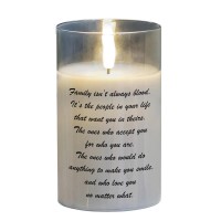 2pk -LED Candle Family Isnt Always Blood 5in - (Pack of 2)