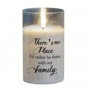 2pk -LED Candle There Is No Place I Grey 5in - (Pack of 2) 2pk -LED Candle There Is No Place I Grey 5in - (Pack of 2)