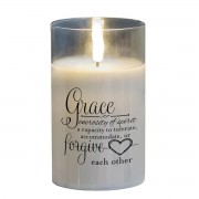 2pk -LED Candle Grace Generosity Of 5in - (Pack of 2) 2pk -LED Candle Grace Generosity Of 5in - (Pack of 2)
