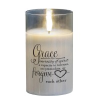 2pk -LED Candle Grace Generosity Of 5in - (Pack of 2)
