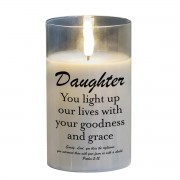 2pk -LED Candle Daughter You Ps 5:12 5in - (Pack of 2) 2pk -LED Candle Daughter You Ps 5:12 5in - (Pack of 2)