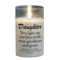 2pk -LED Candle Daughter You Ps 5:12 5in - (Pack of 2)
