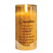 2pk -LED Candle Grandma, The Wisdom 6in Gold - (Pack of 2) 2pk -LED Candle Grandma, The Wisdom 6in Gold - (Pack of 2)