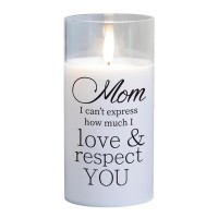 2pk -LED Candle Mom, I Cant Express How 6in - (Pack of 2) 2pk -LED Candle Mom, I Cant Express How 6in - (Pack of 2)