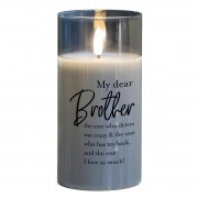 2pk -LED Candle My Dear Brother The One 6in - (Pack of 2) 2pk -LED Candle My Dear Brother The One 6in - (Pack of 2)