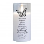 2pk -LED Candle You Always Brighten 6in White - (Pack of 2) 2pk -LED Candle You Always Brighten 6in White - (Pack of 2)