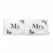 2pk -Pillowcase Set Mr&Mrs Two Are Better - (Pack of 2)