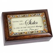 Petite Music Box Jewel You For A Sister