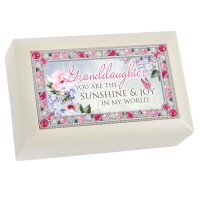 MUSIC BOX JEWELED GRANDDAUGHTER SUNSH