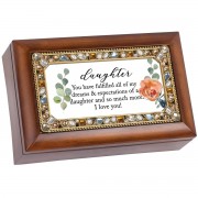 Petite Music Box Jeweled Daughter