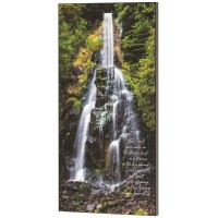 FOR I WILL POUR WATER WALL PLAQUE