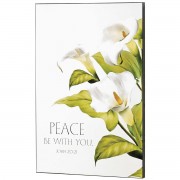 Wall Plaque Peace Be With You John 20:21