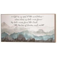 PLQ WALL I LIFT MY EYES PS.121:1-2 MDF