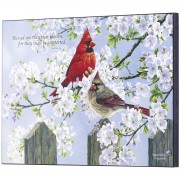 Wall Plaque Glorious Morning Cardinals