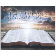 PLQ WALL THY WORD IS A LAMP MDF 15X12 PLQ WALL THY WORD IS A LAMP MDF 15X12