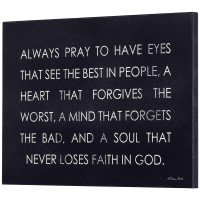 Wall Plaque Always Pray To Have Eyes