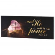 Wall Plaque He Will Be Our Peace