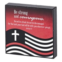 2pk -Tabletop Plaque Firefighter Strong 4x4 - (Pack of 2)