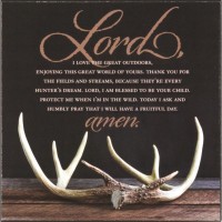 2pk -PLQ WALL HUNTER'S PRAYER MDF 6X6 - (Pack of 2) 2pk -PLQ WALL HUNTER'S PRAYER MDF 6X6 - (Pack of 2)