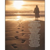 2pk -Footprints++¬--½ 8 x 10 Wall Plaque - (Pack of 2) 2pk -Footprints++¬--½ 8 x 10 Wall Plaque - (Pack of 2)