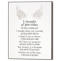 2pk -PLQ WALL I THOUGHT OF YOU MDF 8X10 - (Pack of 2) 2pk -PLQ WALL I THOUGHT OF YOU MDF 8X10 - (Pack of 2)