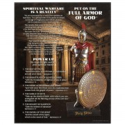 2pk -PLQ WALL FULL ARMOR OF GOD MDF 8X10 - (Pack of 2)