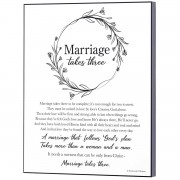 2pk -MARRIAGE TAKES THREE WALL D+â-ëCOR - (Pack of 2) 2pk -MARRIAGE TAKES THREE WALL D+â-ëCOR - (Pack of 2)